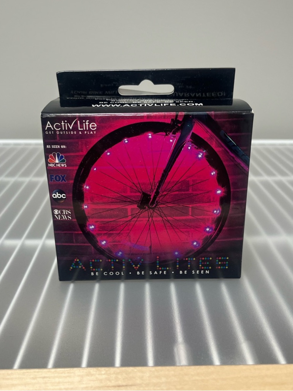 Activ Life Pink LED Bike Wheel Lights - Safety Visibility Set